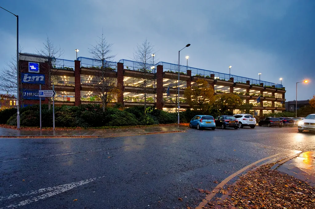 The Mill Gate multi-storey in Bury town centre, one of the seven privately run car parks the council lists alongside its own